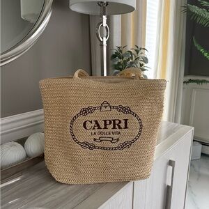 Capri La Dolce Vita Tan Tote Bag